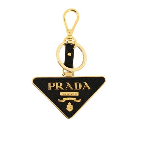 schlüsselanhänger prada leder|Schwarz Schlüsselanhänger Aus Leder Und Metall .